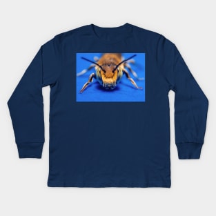 Macro Photograph Sand Wasp Cute Bug Kids Long Sleeve T-Shirt